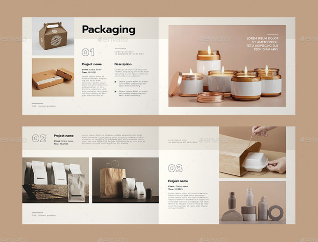 Landscape Personal Portfolio Brochure Template PSD, AI, EPS - product preview 4