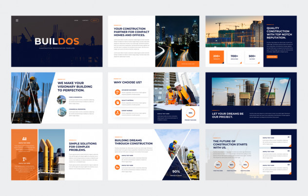 Construction PowerPoint Template