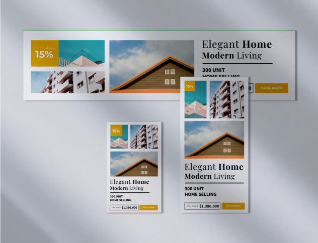 Real Estate Google Ads Web Banner Template preview #2
