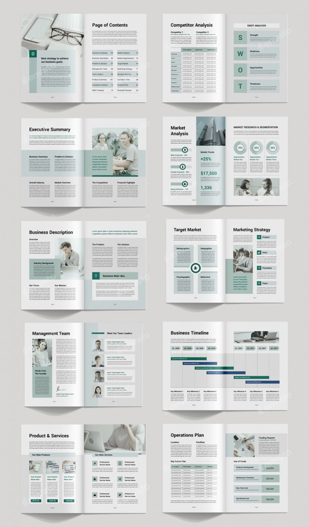 Business Plan Brochure Template