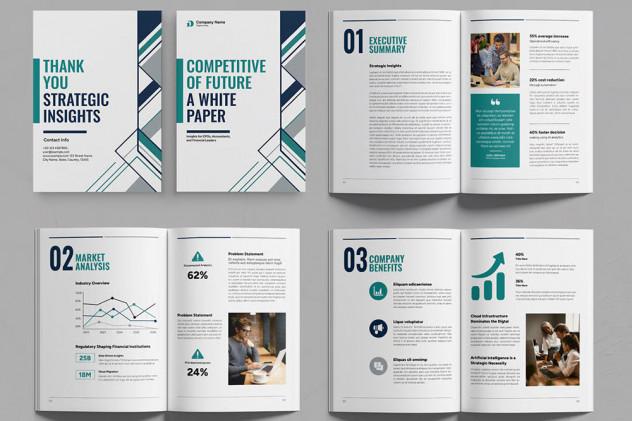 Modern White Paper Template preview #2