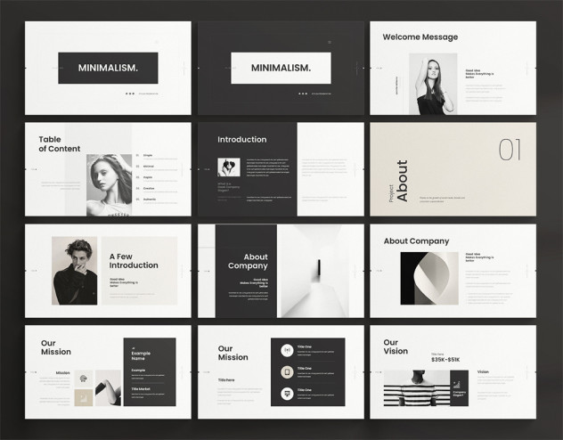 Minimal Creative PowerPoint Presentation Template - product preview 0