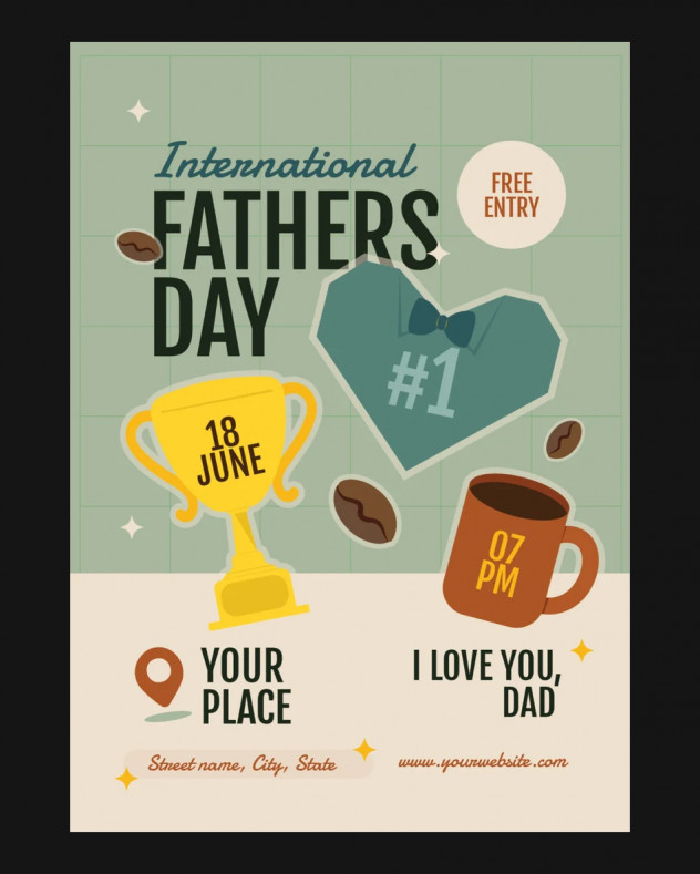 Preview of International Fathers Day Flyer Template