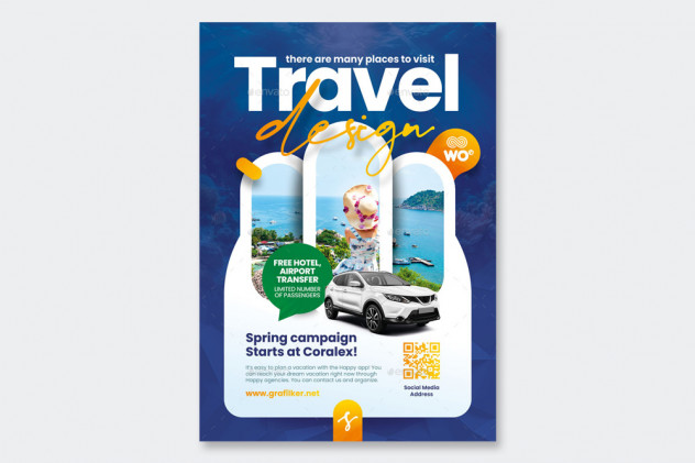 Travel Flyer Template PSD, INDD - product preview 0