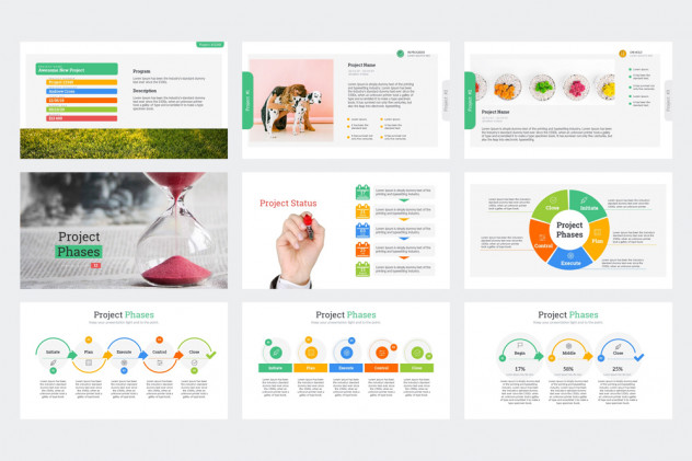 Project Status PowerPoint Presentation Template - product preview 1