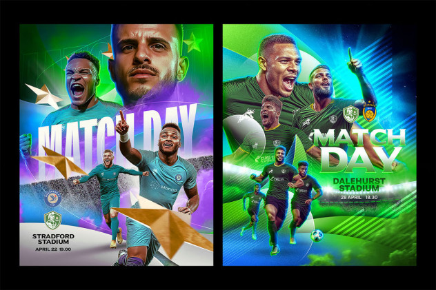 Football Match Day Instagram Post Templates preview #3