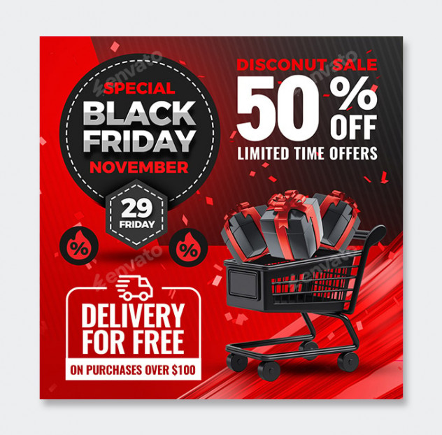 Black Friday Flyer Design PSD