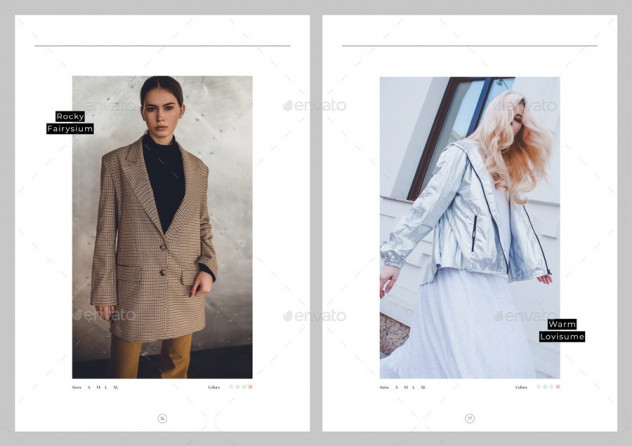 Stylish Fashion Look Magazine Template &ndash; InDesign (INDD & IDML) preview #9