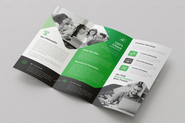 Corporate Trifold Brochure Template PSD, Vector EPS, AI - product preview 1