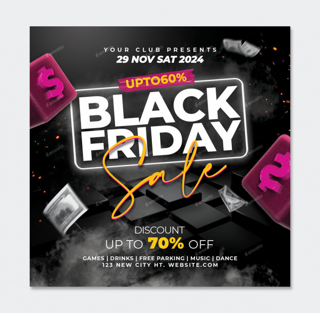 Black Friday Flyer Design PSD