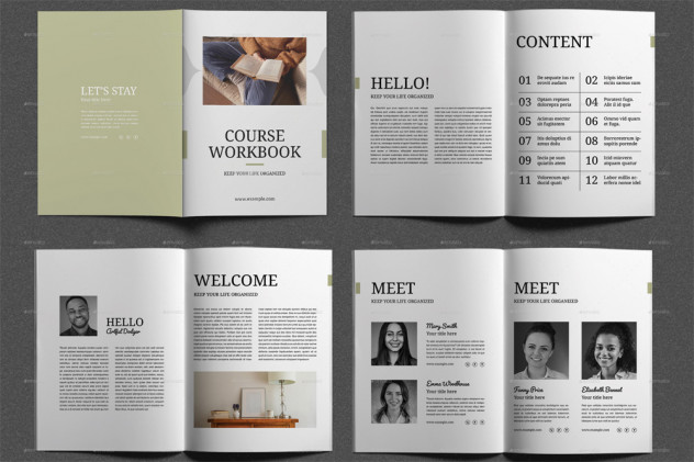 Course Workbook Template InDesign INDD