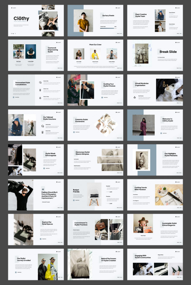 Aesthetic Fashion PowerPoint Template - product preview 0