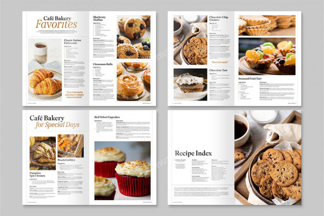 Cookbook Recipe Book Template - product preview 2