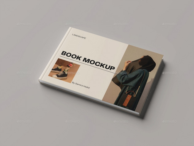 Landscape Book Mockup PSD - product preview 3