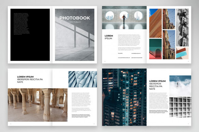 Clean Photo Album Template &ndash; InDesign INDD & IDML preview #4