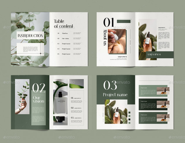 Minimal Company Profile Portfolio Brochure Template PSD, Vector EPS, AI preview #2