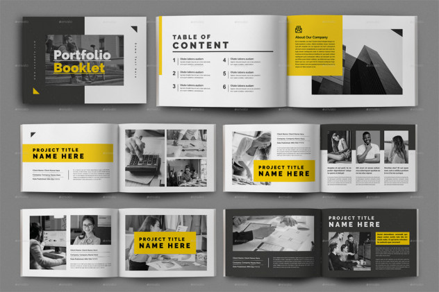 Portfolio Booklet Template InDesign INDD - product preview 0