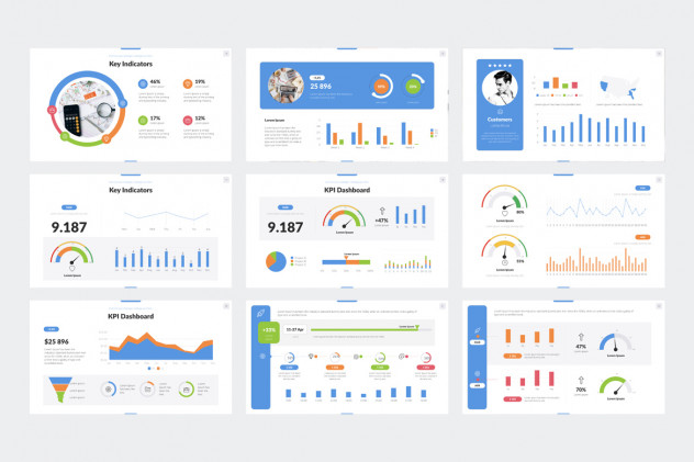 Key Dashboard Keynote Presentation Template - product preview 1