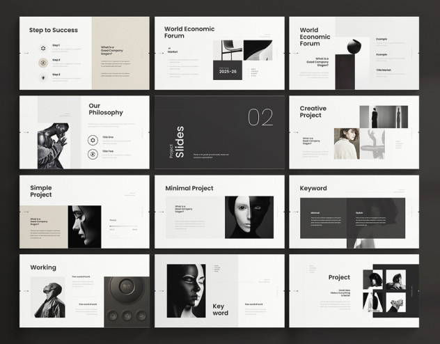 Minimal Creative PowerPoint Presentation Template - product preview 3