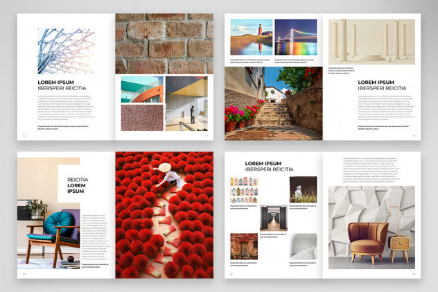 Clean Photo Album Template &ndash; InDesign INDD & IDML preview #3