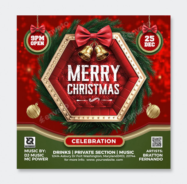 Christmas Flyer Template PSD