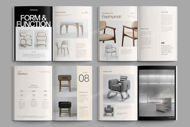 Minimalist Portfolio Brochure Template preview #3