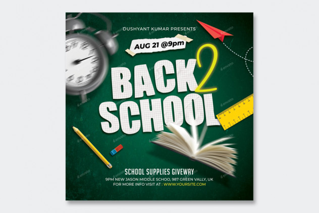 Back To School Flyer Design