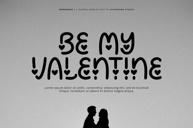Wondrous &ndash; Display Font with a Romantic and Modern Feel preview #2