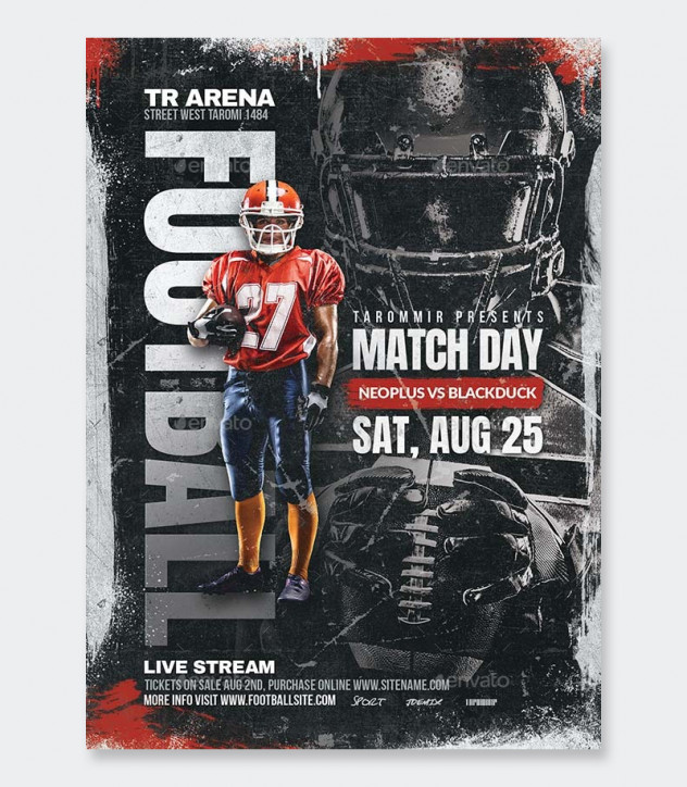 Football Flyer Template PSD