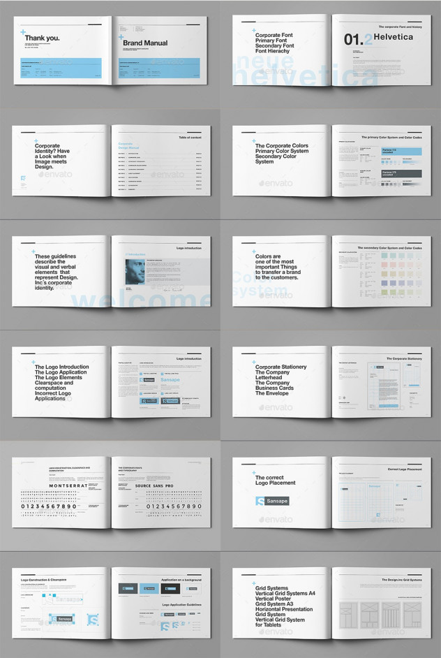 Modern Brand Manual Brochure Template