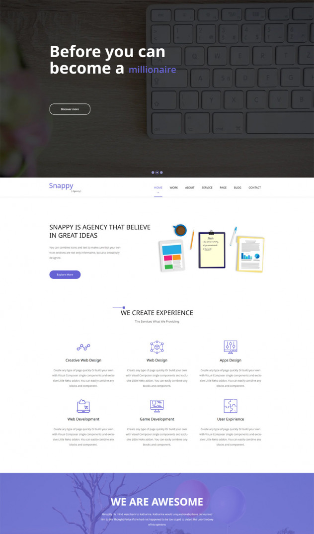 Modern Creative Agency Website HTML Template preview #2