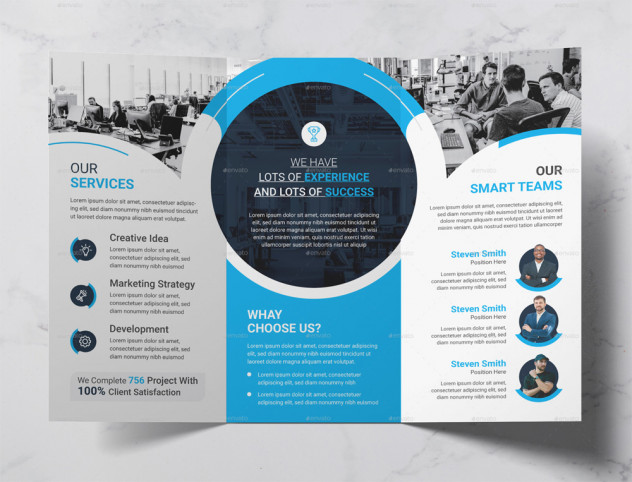 Trifold Brochure Template Vector EPS, AI