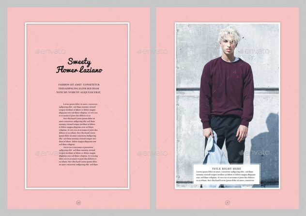 Stylish Fashion Look Magazine Template &ndash; InDesign (INDD & IDML) preview #11
