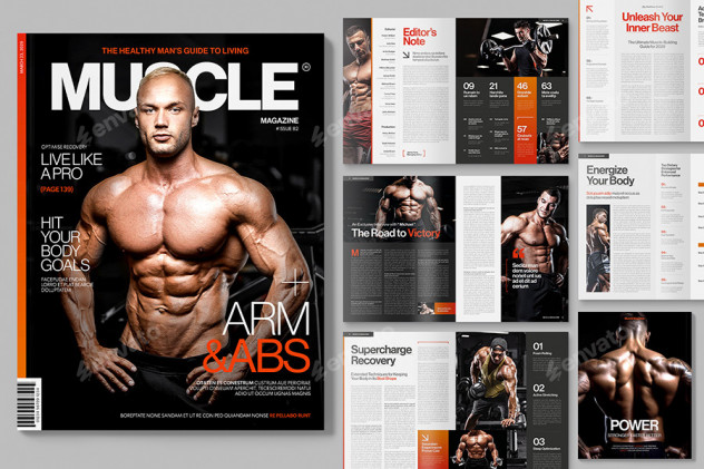 Sport Magazine Template InDesign INDD