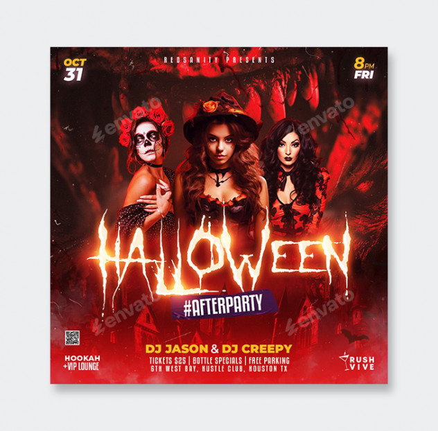 Halloween Flyer Template Bundle 3 in 1 - product preview 0