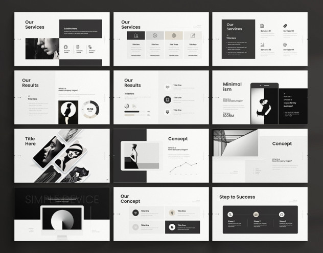 Minimal Creative PowerPoint Presentation Template - product preview 2