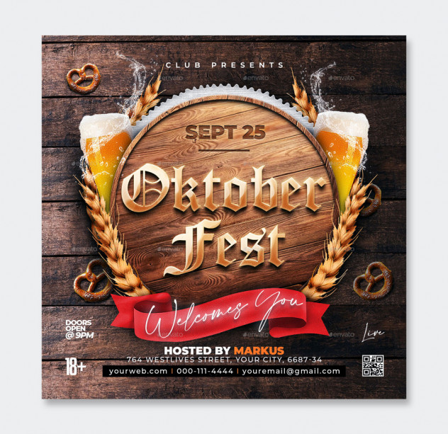 Oktoberfest Flyer Template PSD - product preview 0