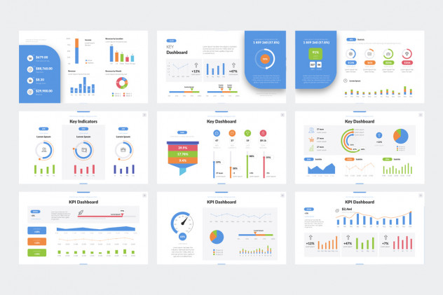 Key Dashboard Keynote Presentation Template - product preview 3