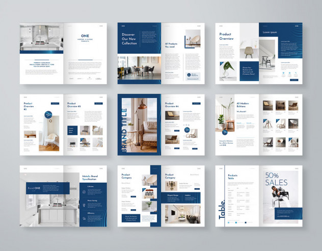 Multipurpose Catalog Template &ndash; InDesign & Word preview #4