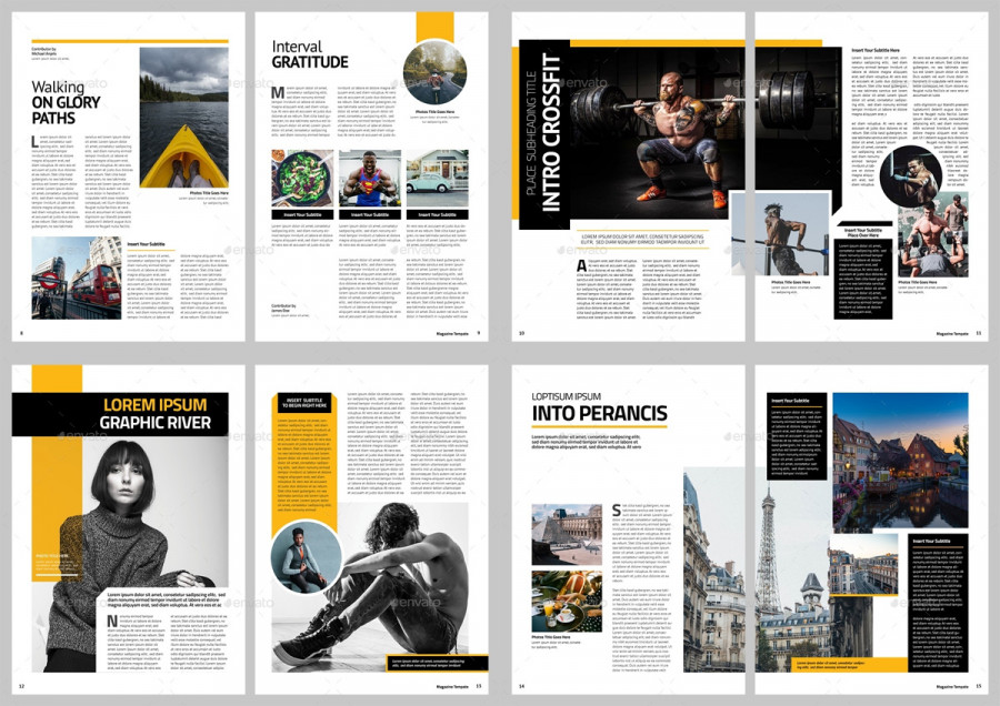InDesign Magazine Template - Design Template Place