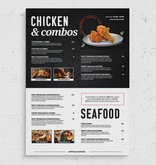 Modern Food Menu Template preview #2