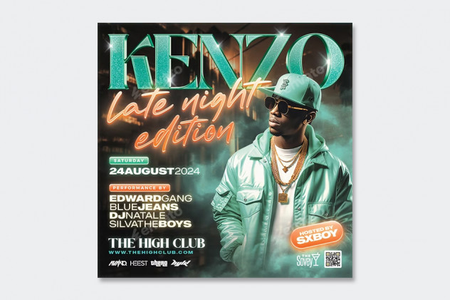 DJ Night Club Flyer Template