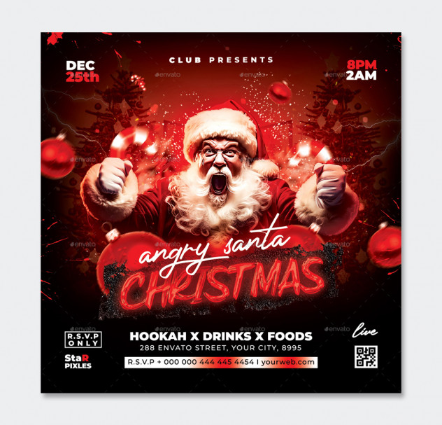 Christmas Flyer Template PSD