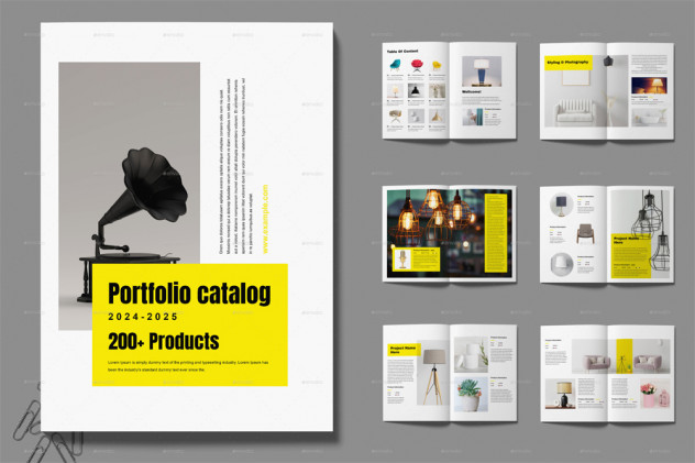 Portfolio Catalog Design Template InDesign INDD