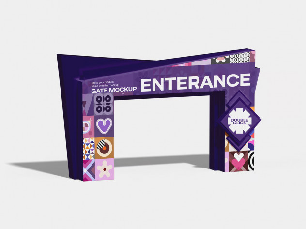 Impressive Entrance Gate Mockup – For Events, Exhibitions & Brand Displays