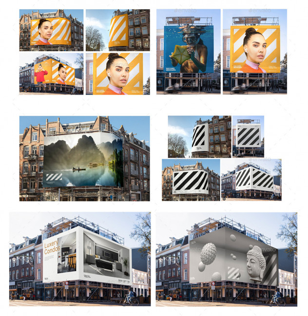Preview of 4x Billboard Construction Mockups