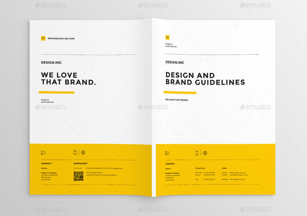 Brand Manual Brochure Template