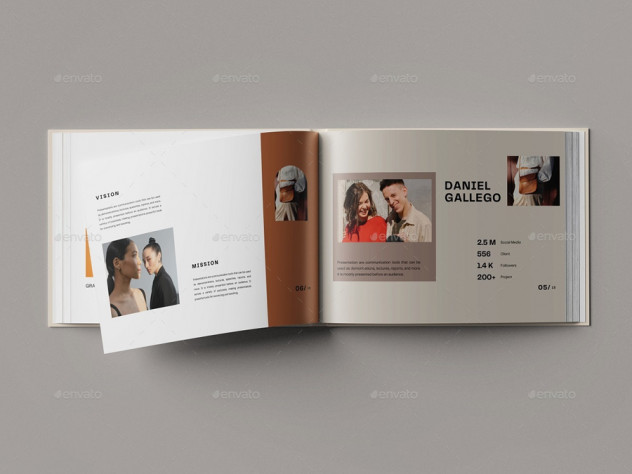 Landscape Book Mockup PSD - product preview 2