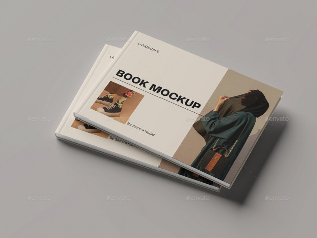 Landscape Book Mockup PSD - product preview 5