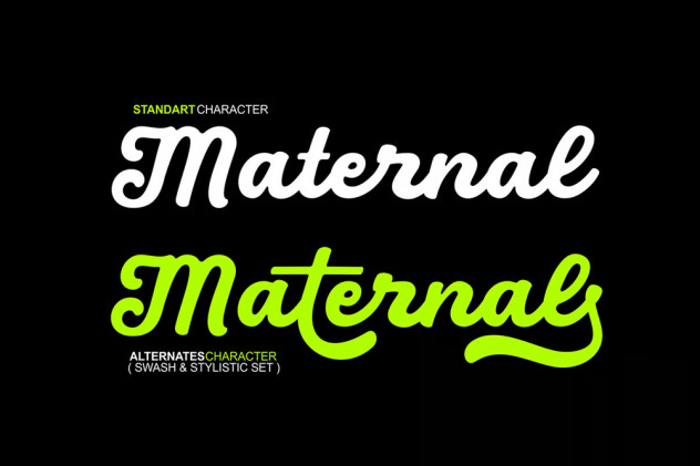 Black - Rounded Script Font preview #2
